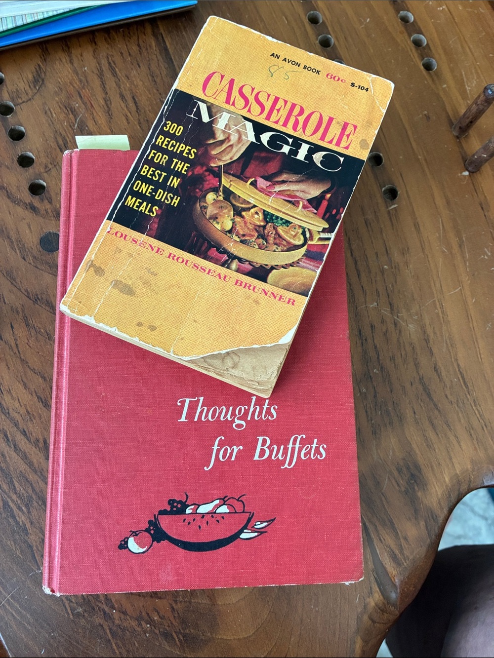 Vintage 1950’s Cookbook Bundle -THOUGHTS FOR BUFFETS 1958 CASSEROLE MAGIC 1953